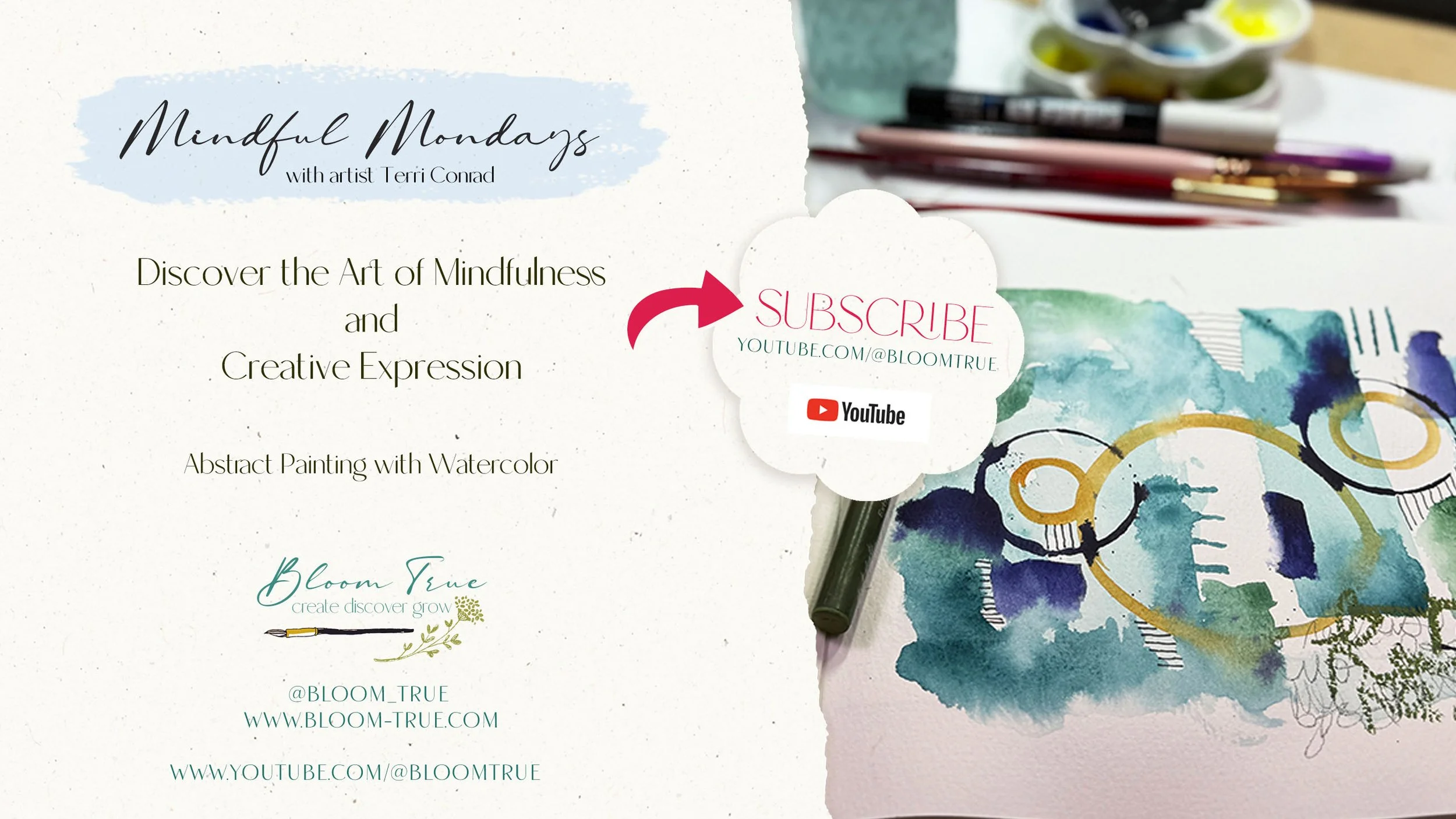 mindful art with Terri Conrad of Bloom  True, mindful art practices