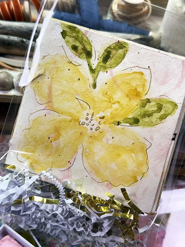 yellow floral stitched art journal 2 IMG_7106.jpg