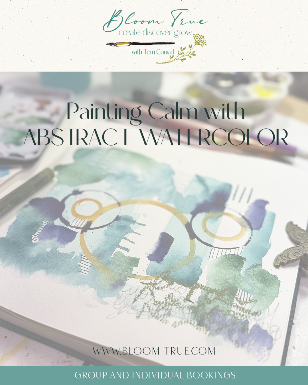 painting calm, private watercolor parties Santa Clarita