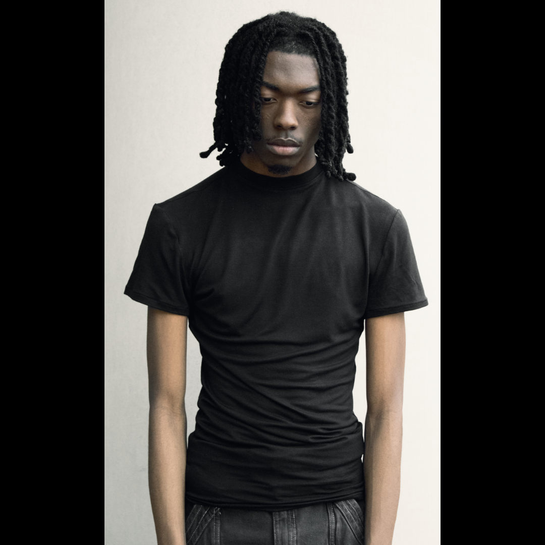 Bamboo Mock-Neck Tee