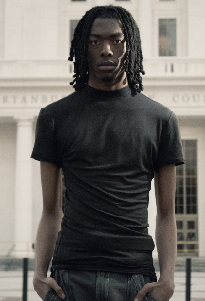 Bamboo Mock-Neck Tee