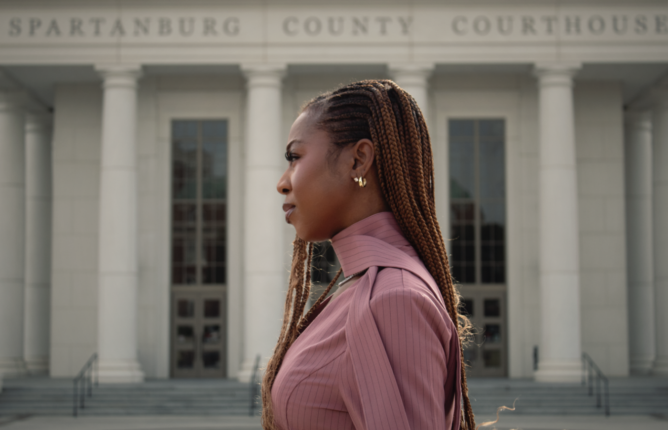 Courtney McClain side profile