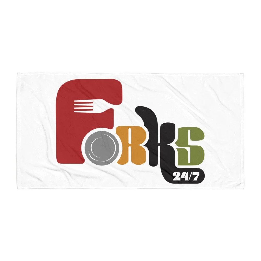 Forks247 Bath Towel – Soft, Stylish, and Oh-So-Cozy!