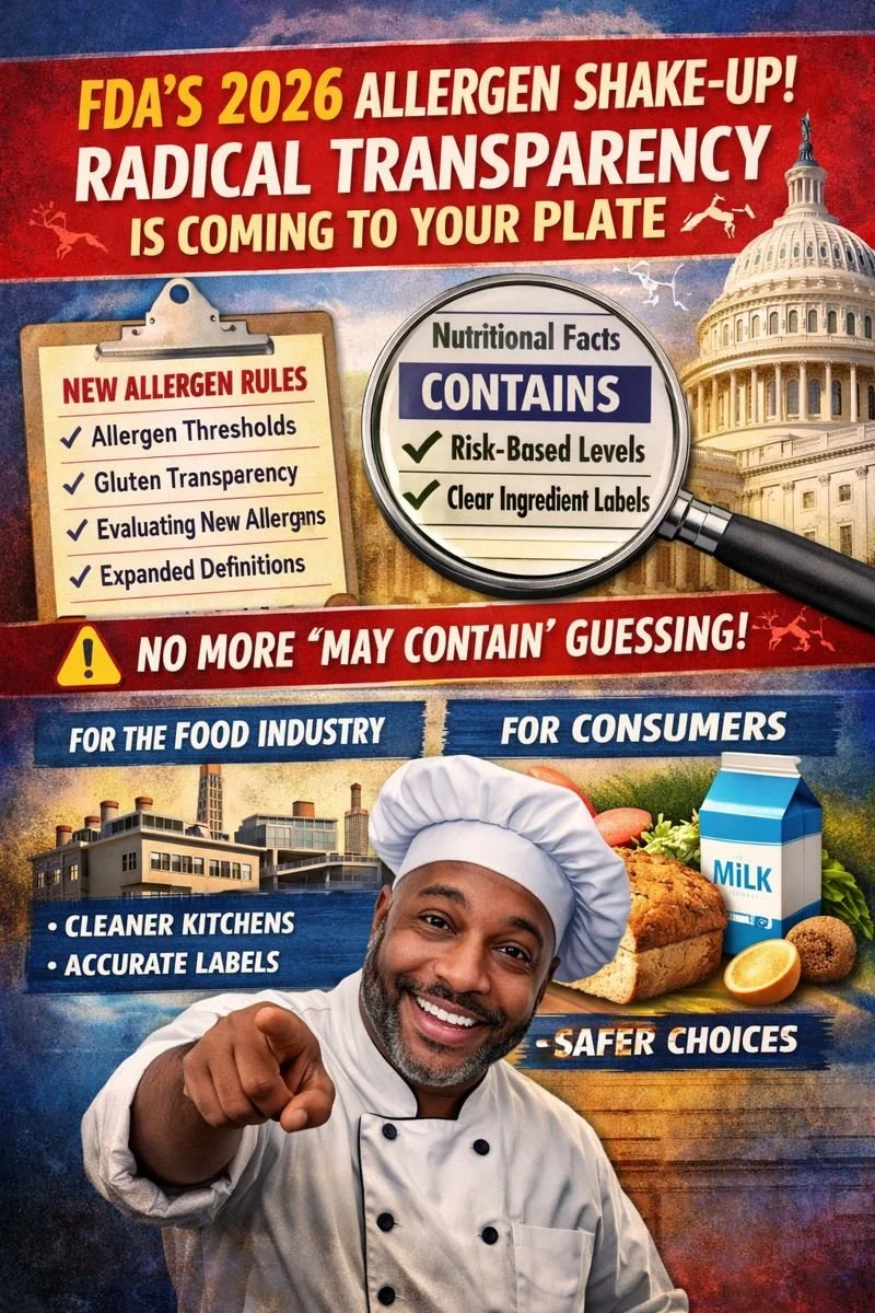 Radical Transparency Is Coming to Your Plate (and Menu): What the FDA’s 2026 Allergen Overhaul Really Means!!!