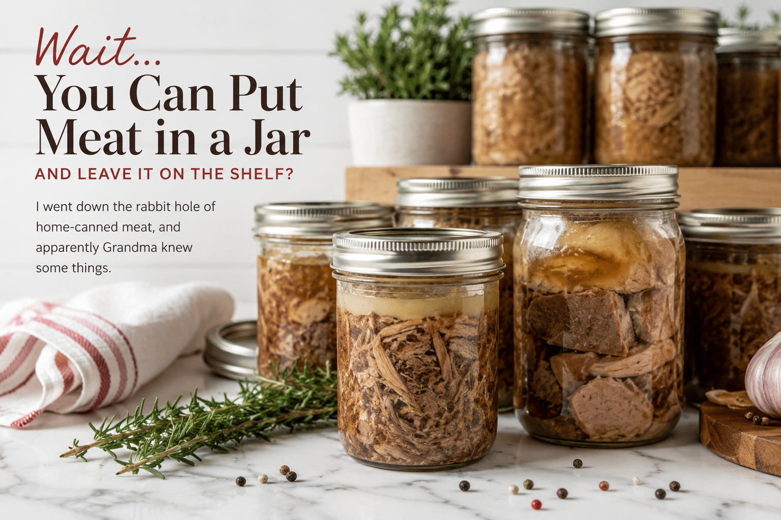  Wait… You Can Put Meat in a Jar and Leave It on the Shelf?
