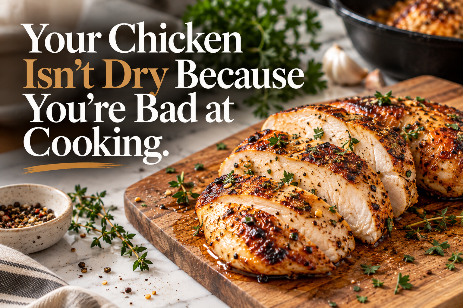 Your Chicken Isn’t Dry Because You’re Bad at Cooking.