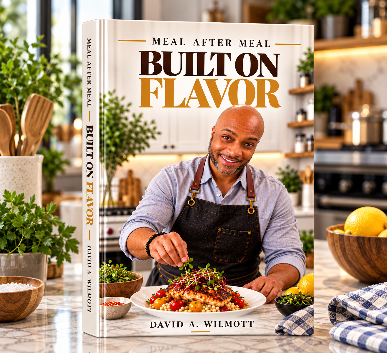 Built on Flavor cookbook from the Meal After Meal series by Chef David A. Wilmott