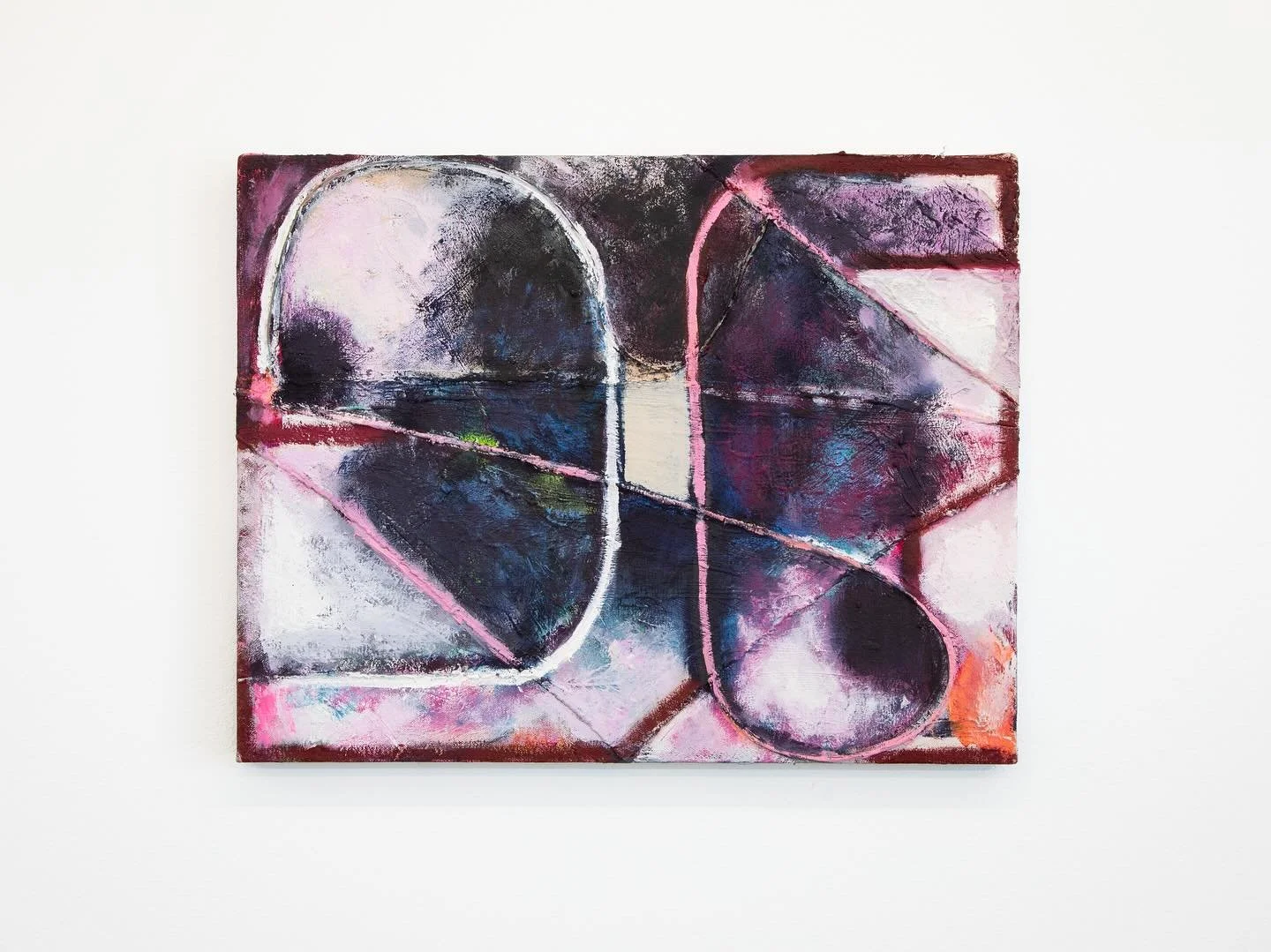 It&rsquo;s such a treat to spend time with Rebekah Goldstein&rsquo;s paintings. This one is part of our current show, 𝓘𝓷𝓼𝓽𝓻𝓾𝓶𝓮𝓷𝓽𝓪𝓵𝓼, which closes next Sunday Sept 28! Join us on the 28th for an informal walkthrough with some of the artis