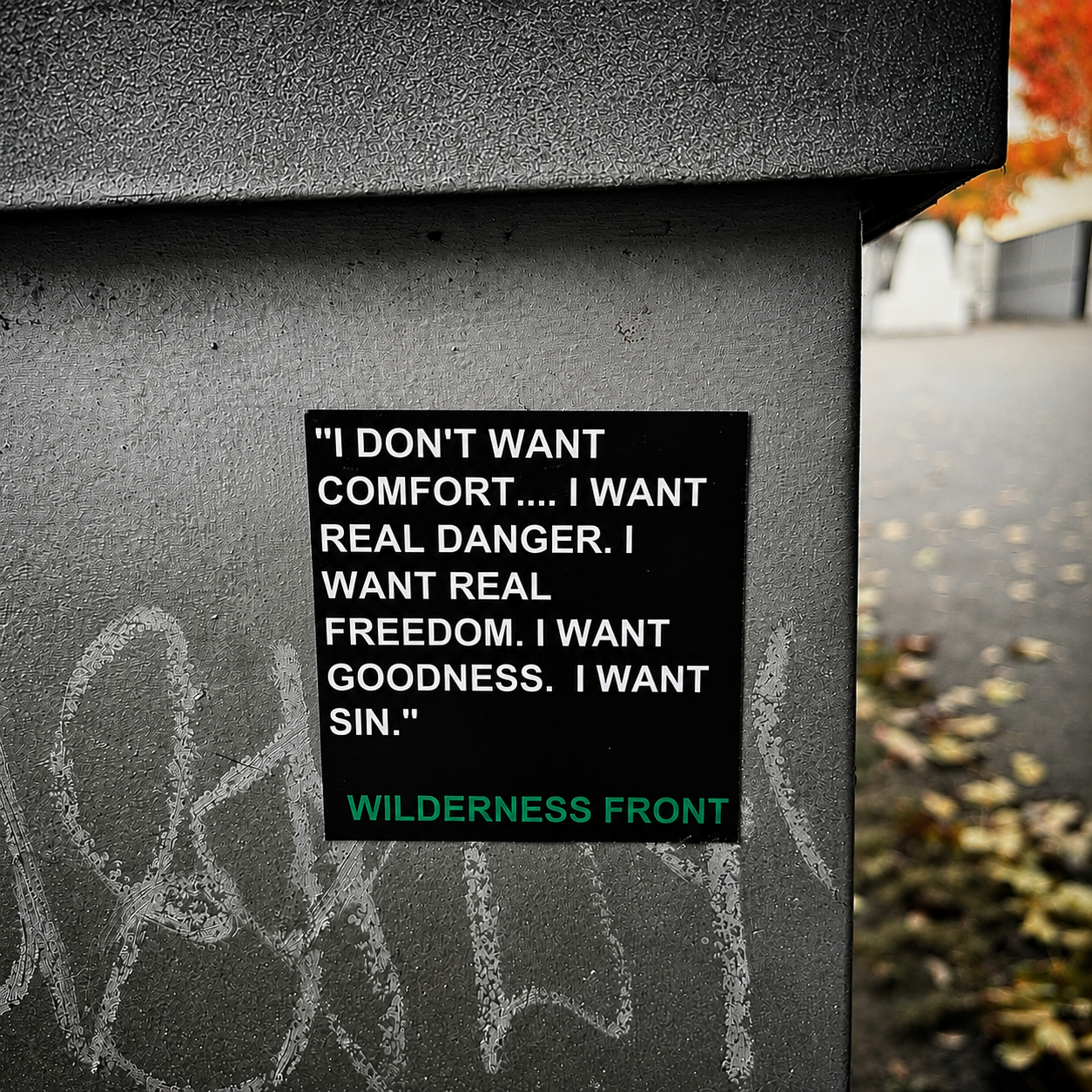 "I want real freedom" 4x4 Sticker (5 count)