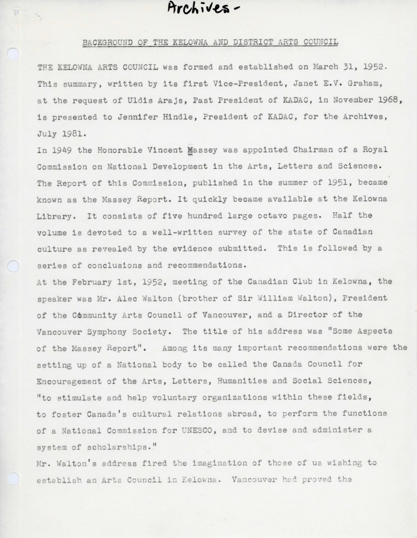 1969 - Background of KADAC (pg1)