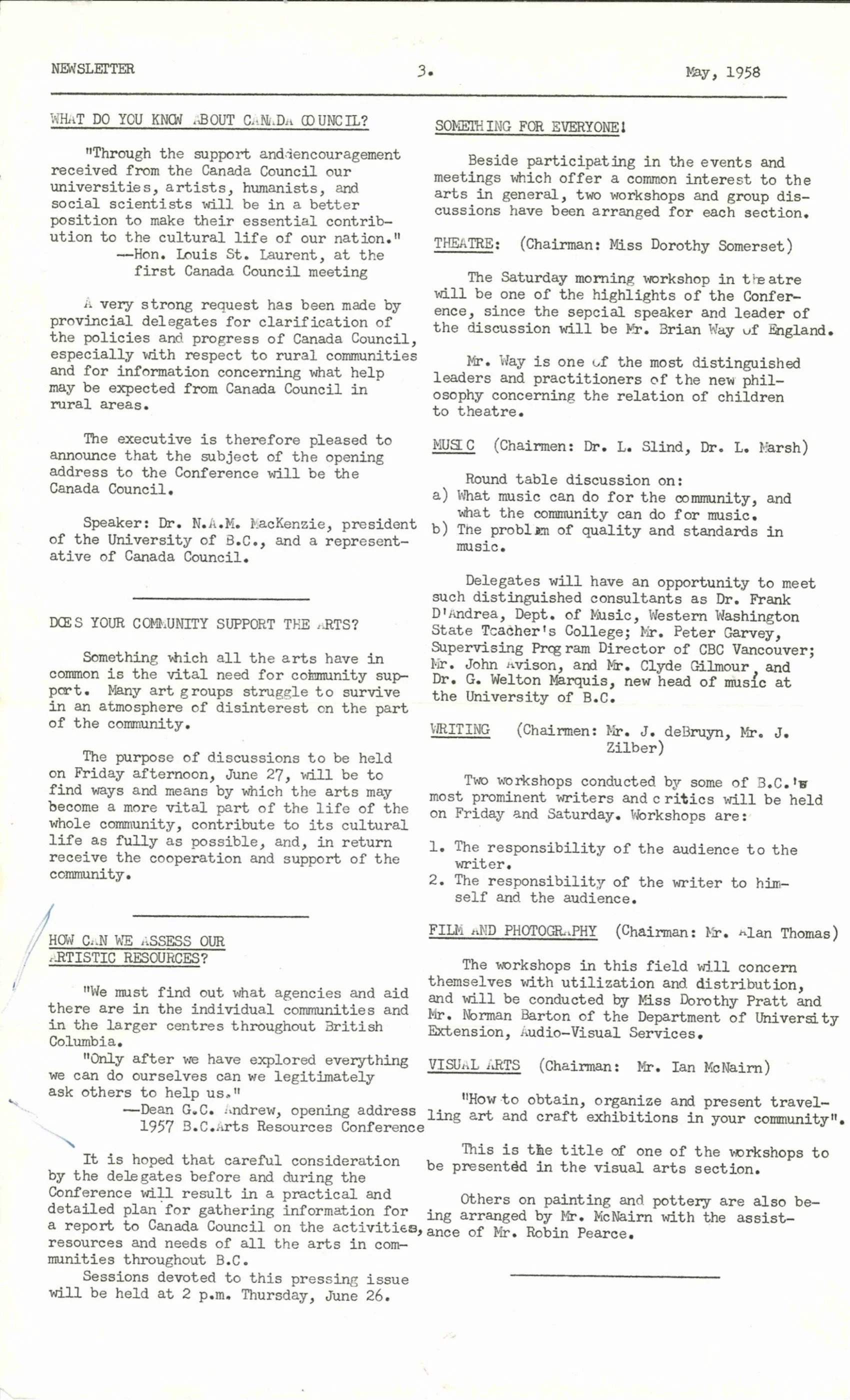 1958 - BC Arts Resource conference (pg4)