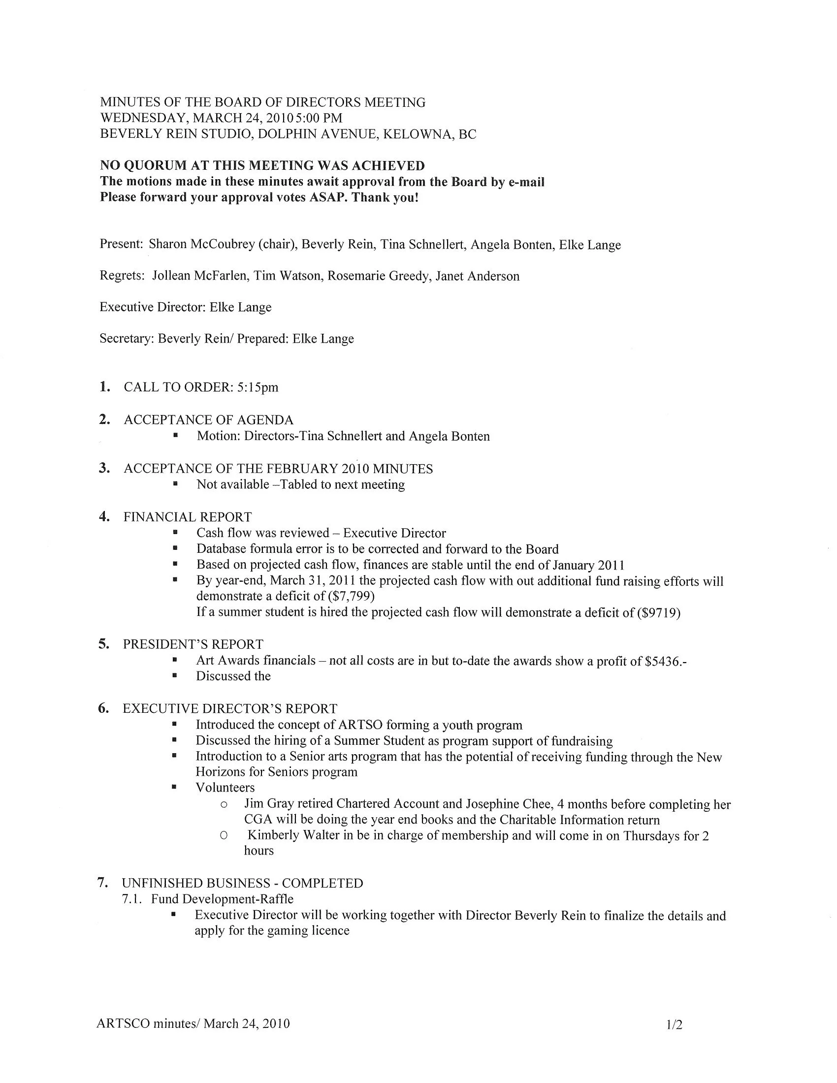 2010 - March 24th meeting minutes (pg1)