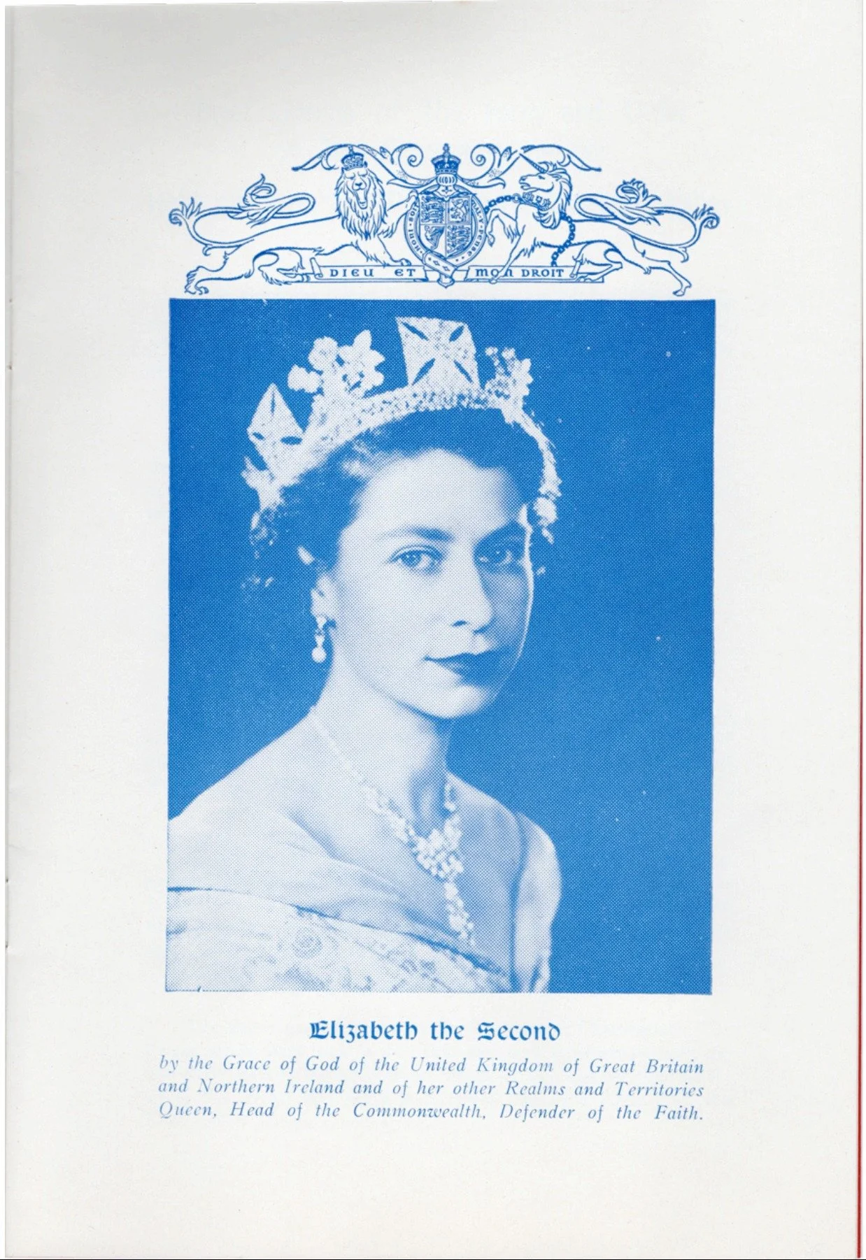 1953 - Queen Elizabeth II's Coronation programme which the Kelowna Art Council helped create (pg3)