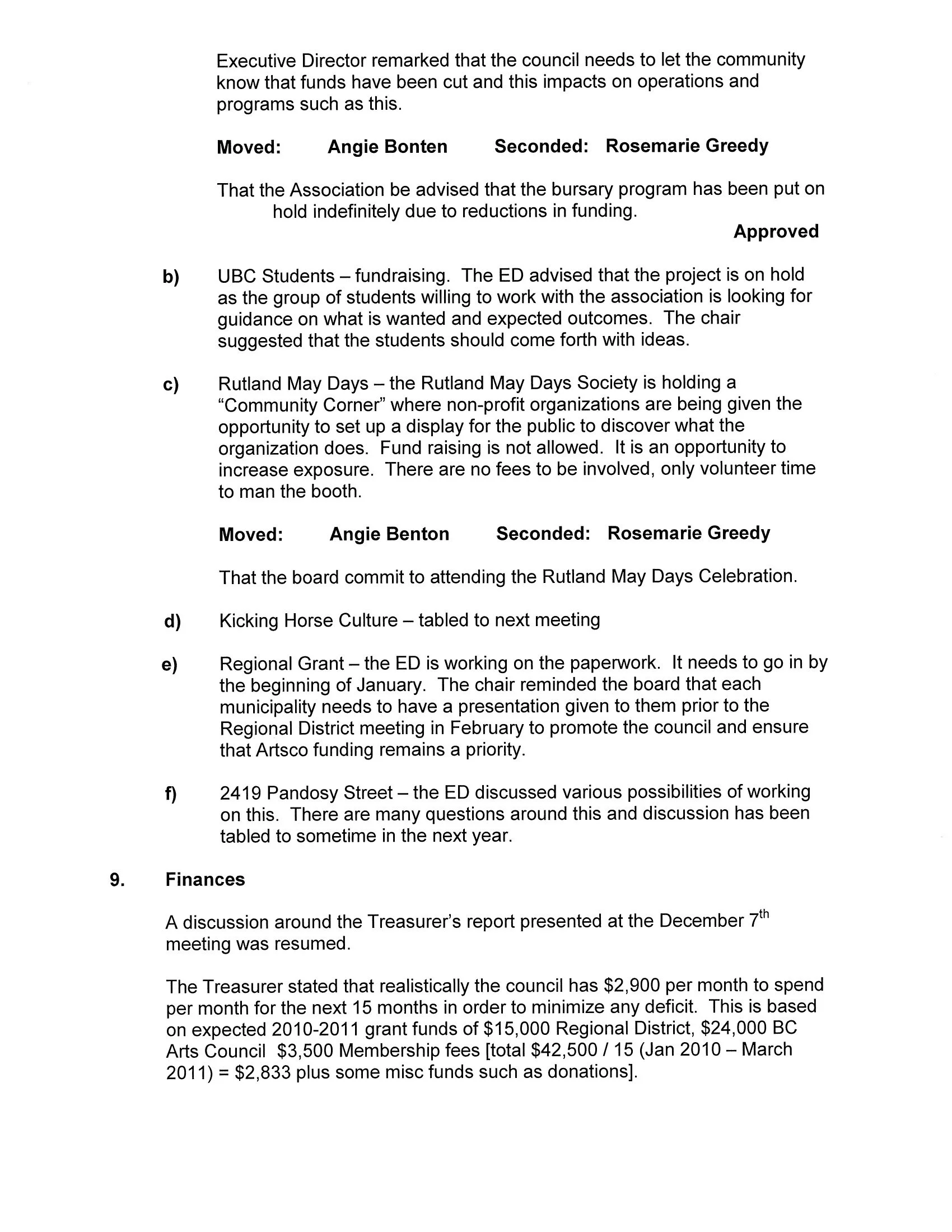 2009 - Board meeting minutes (pg3)