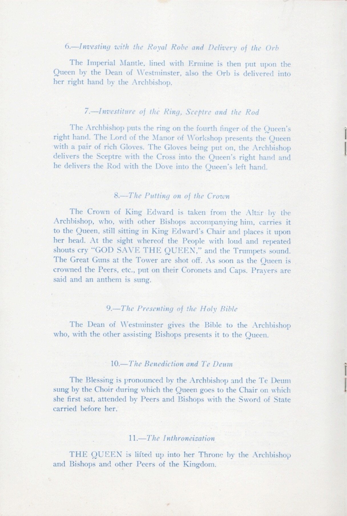 1953 - Queen Elizabeth II's Coronation programme which the Kelowna Art Council helped create (pg5)