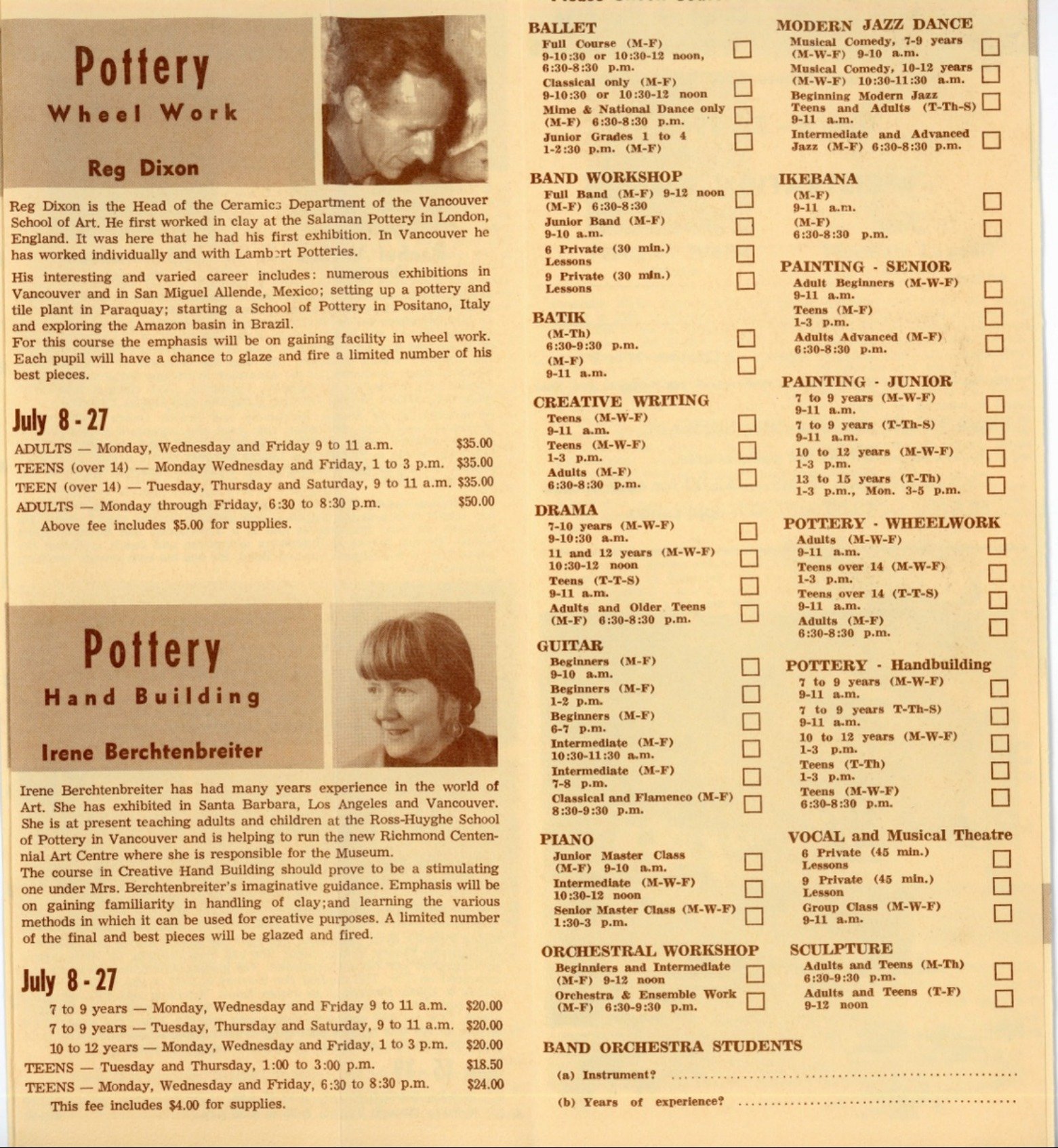 1968 - Okanagan Summer School of the Arts pamphlet B (pg7)