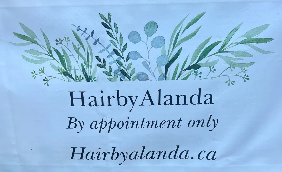 Logo and image of Hairby Alanda hair design