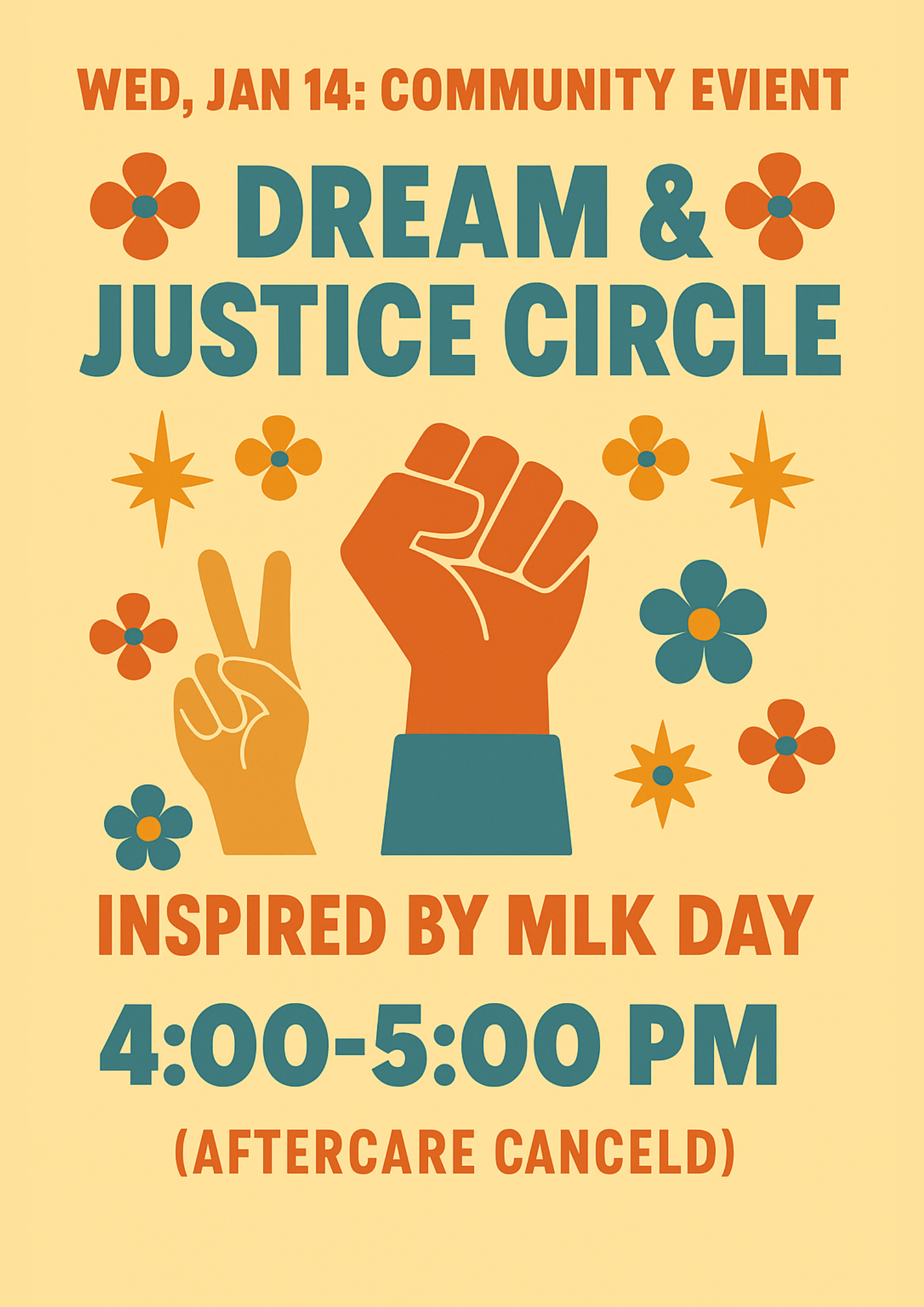 Dream & Justice Circle (Community Event – All Are Welcome!)