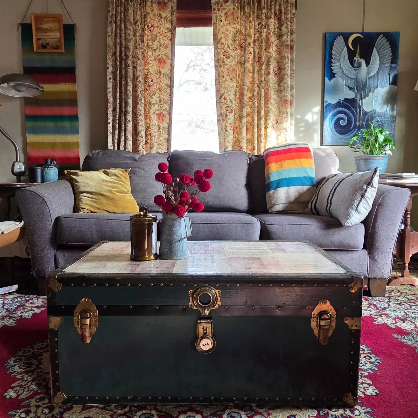 Starting to get a little holiday spirit around here.  Tree to come soon! (As soon as I am done with the holiday bizarres for the season.)