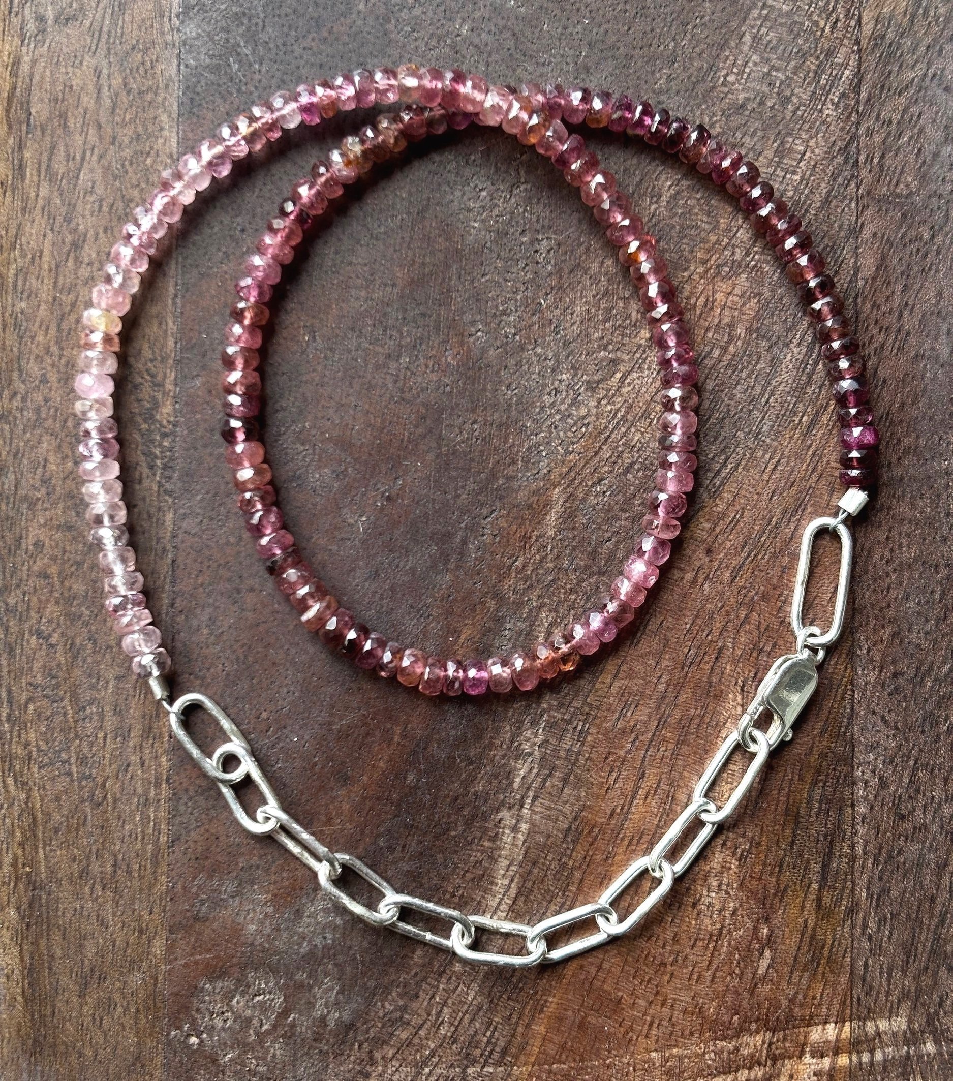 Pink Tourmaline Necklace