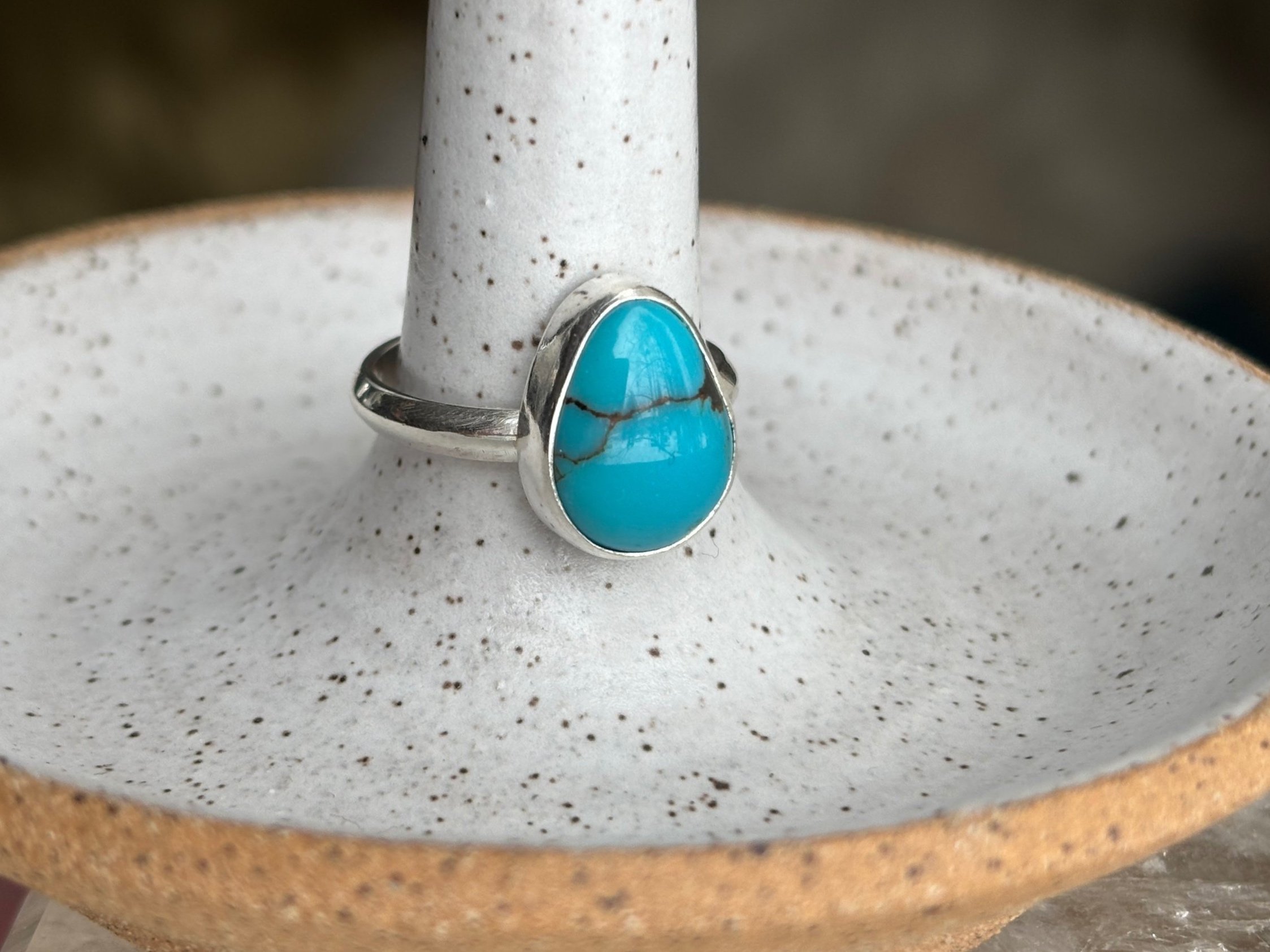 Egyptian Turquoise Ring (Size 8)