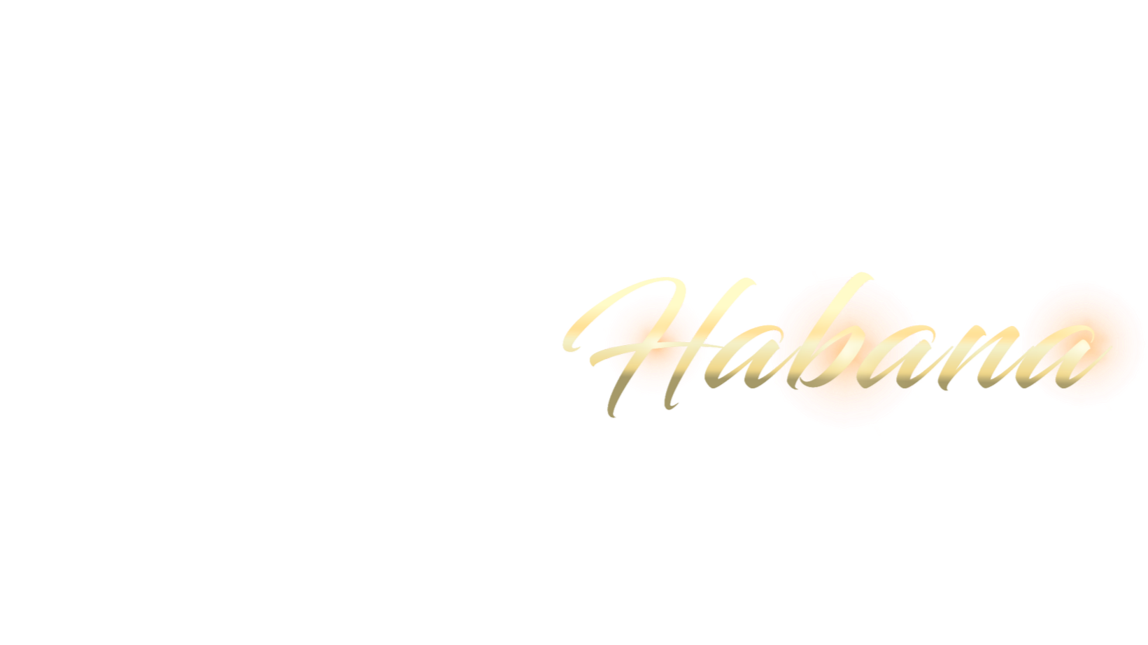 Habana in gold script