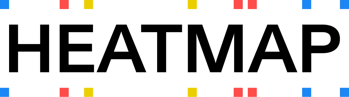 Simple black background with colorful borders at top and bottom, consisting of red, yellow, and blue squares.