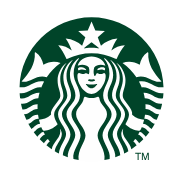 Starbucks logo with a white mermaid in a green circle