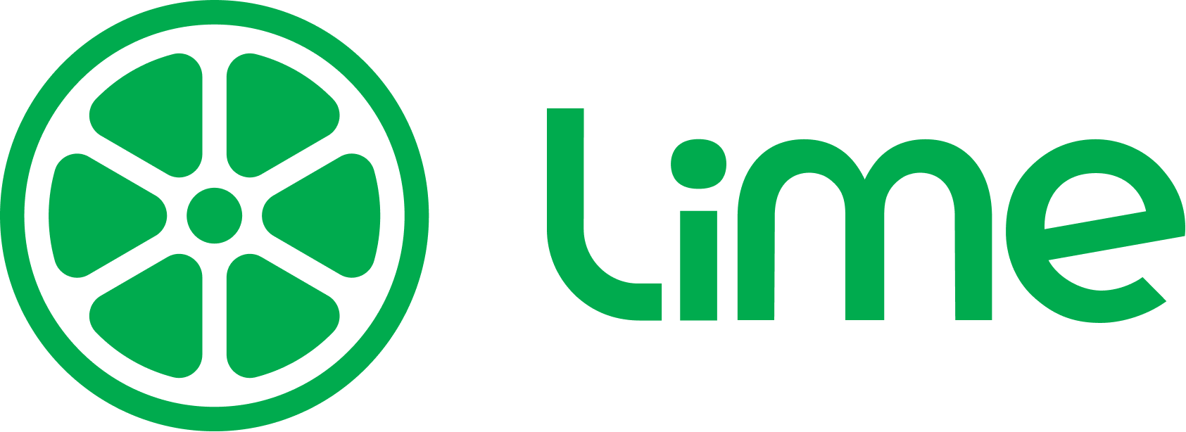 A logo featuring a stylized lime slice next to the word 'Lime' in green text.