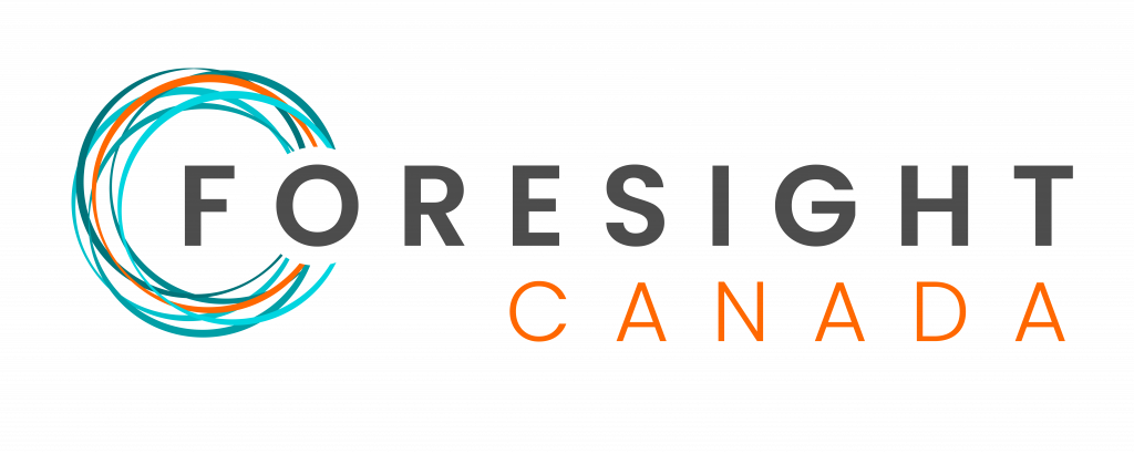 Foresight Canada logo with a circular design in shades of blue and orange, and the words "FORESIGHT CANADA".