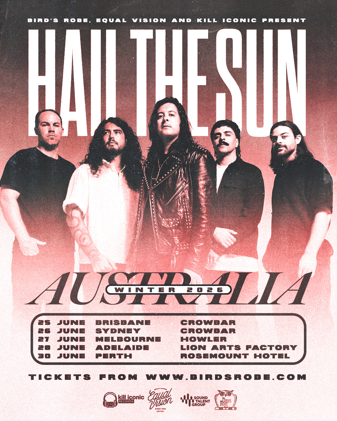 HAIL THE SUN AUSTRALIAN TOUR JUNE 2026
