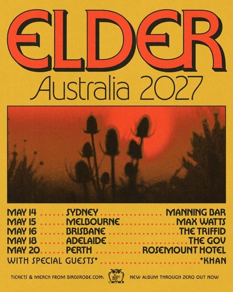 ELDER ‘THROUGH ZERO’ AUSTRALIAN TOUR - MAY 2027