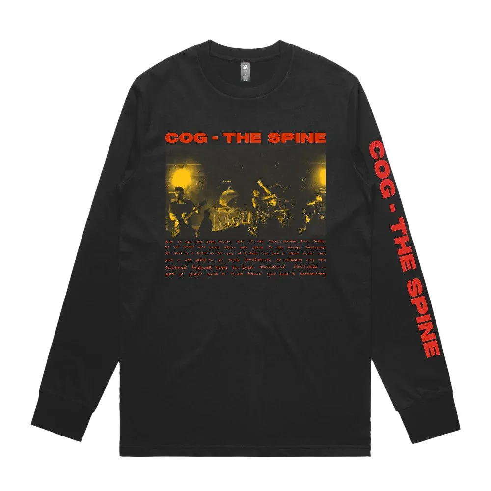 COG The Spine Longsleeve T-Shirt - Black — Birdsrobe