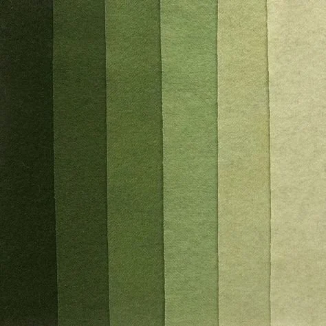  Monochromatic green color palette 