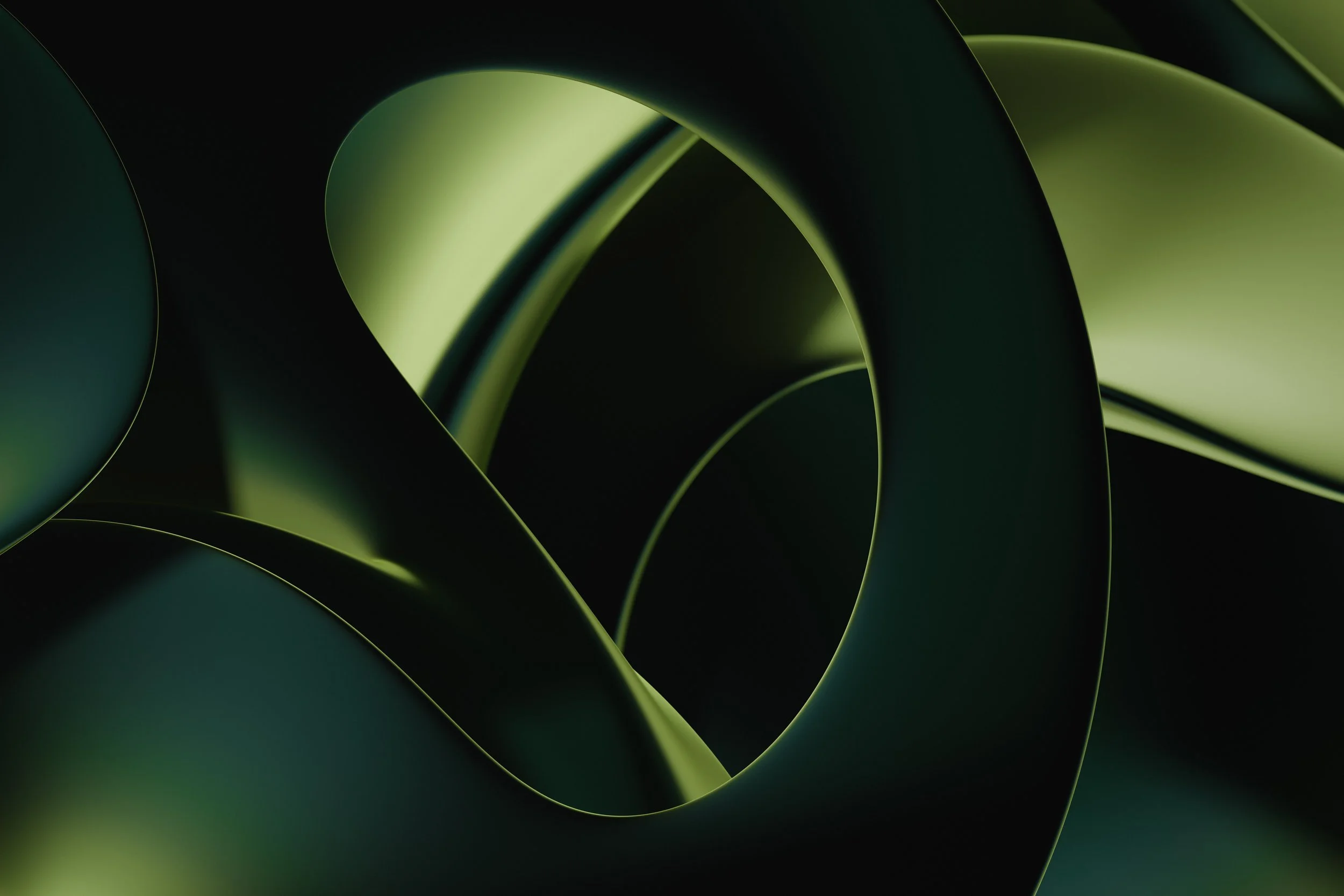  Green abstract art 