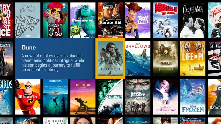 Kaleidescape movie cover interface