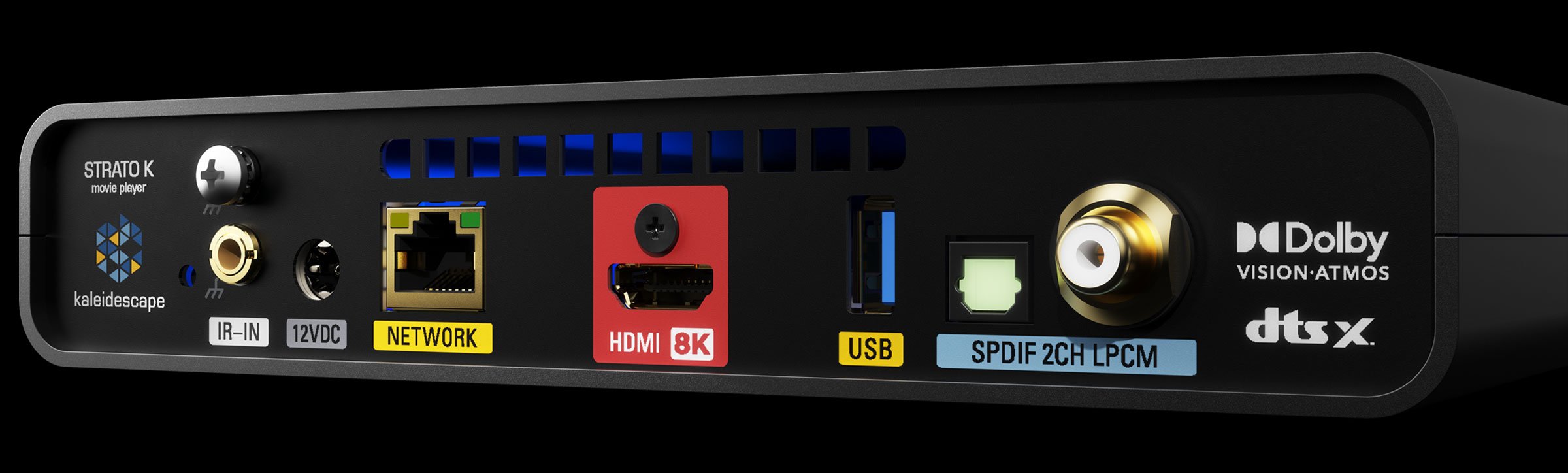Rear view of Kaleidescape Strato K Movie Player