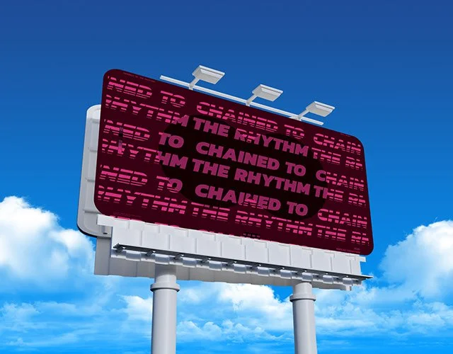 Break The Rhythm campaign billboard