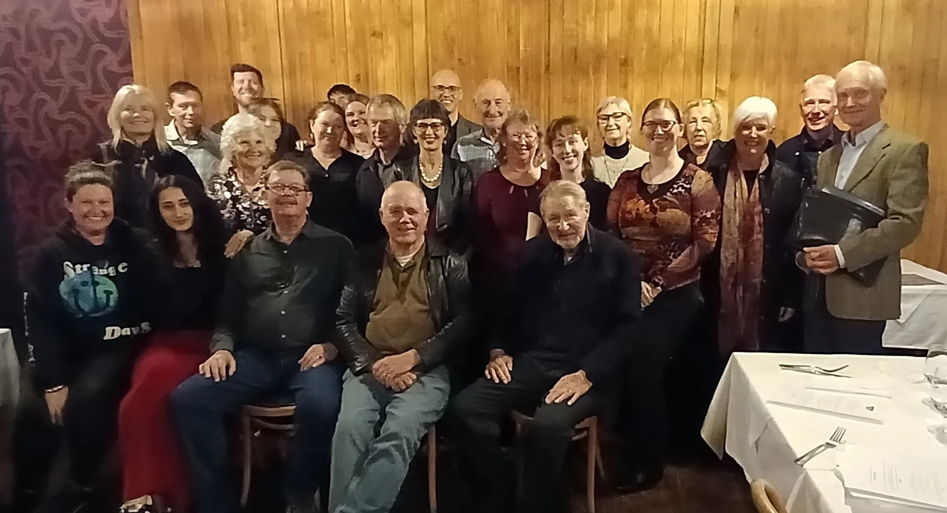 Most of the Saturday evening attendees, some had to leave a bit earlier