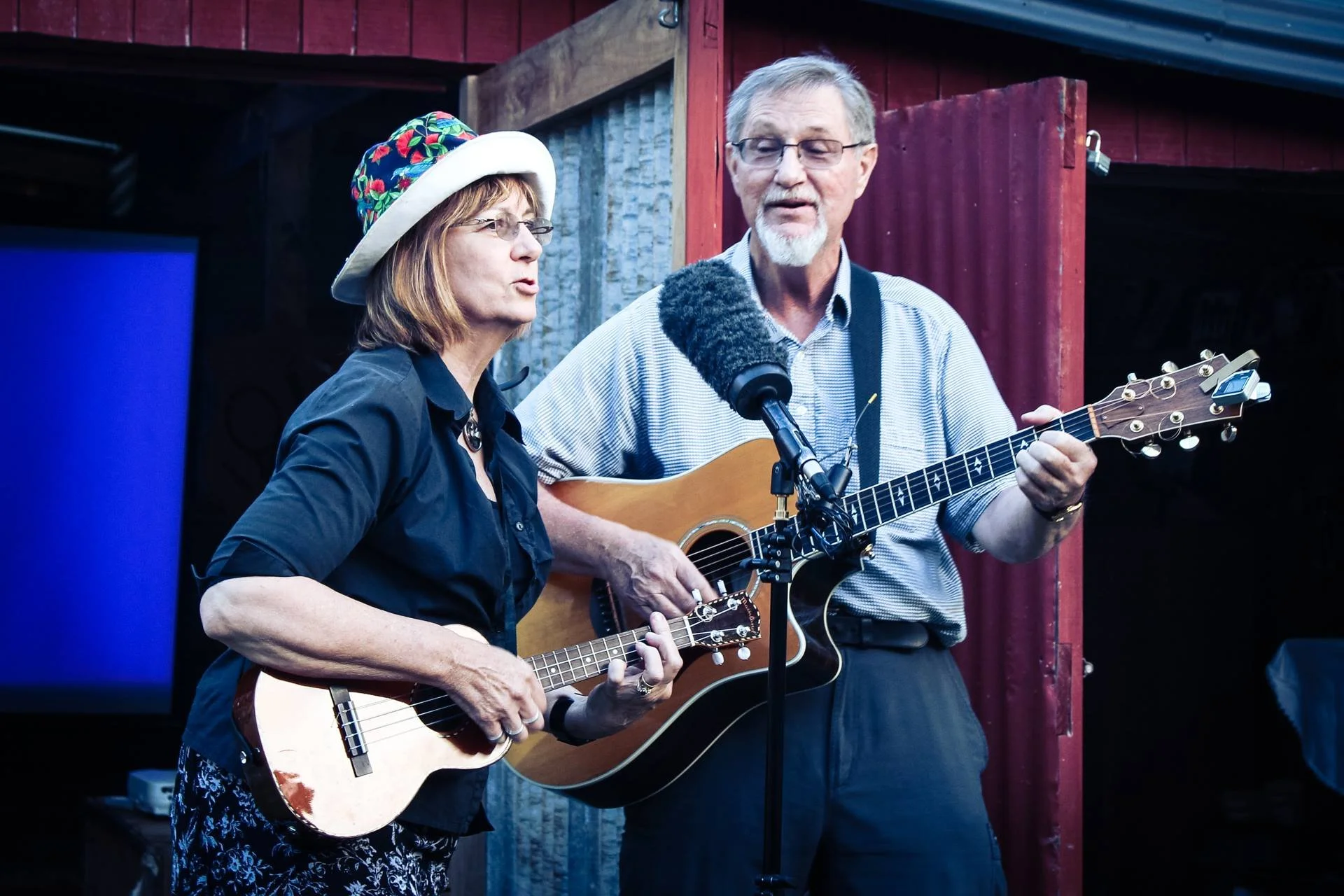Jeremy and Rona performing at Cooper Camp City