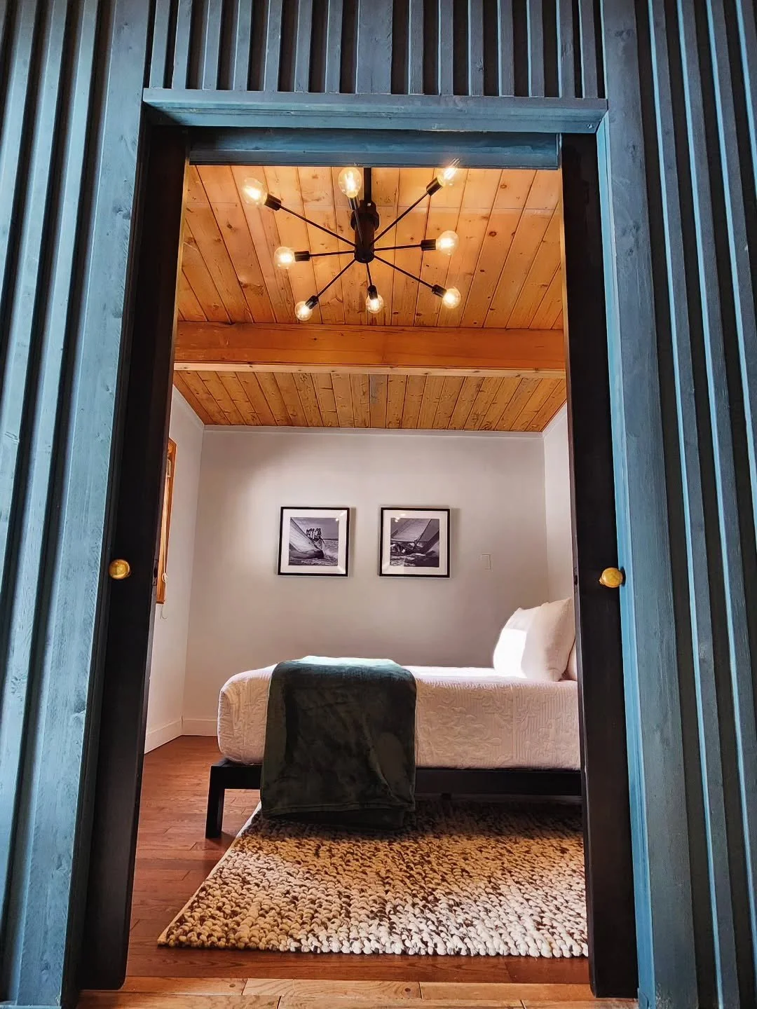 The Hideaway was built to be a place where everyone can come.

Not just a beautiful space in the woods &mdash; but a welcoming one.

Our first floor was intentionally designed with accessibility in mind. Two bedrooms and a full bathroom are located o