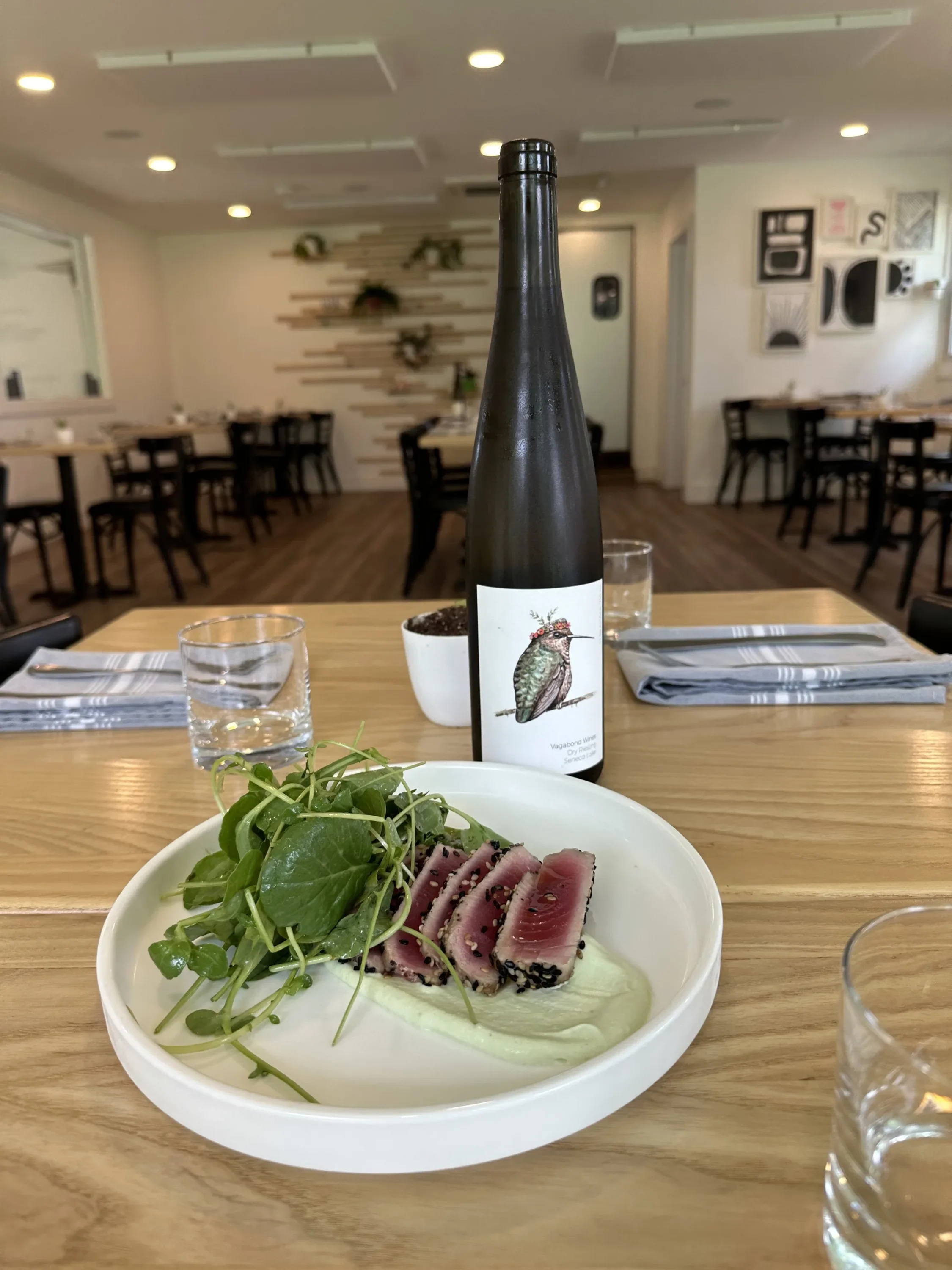 Dean Lane Dining Tuna and Wine Pairing