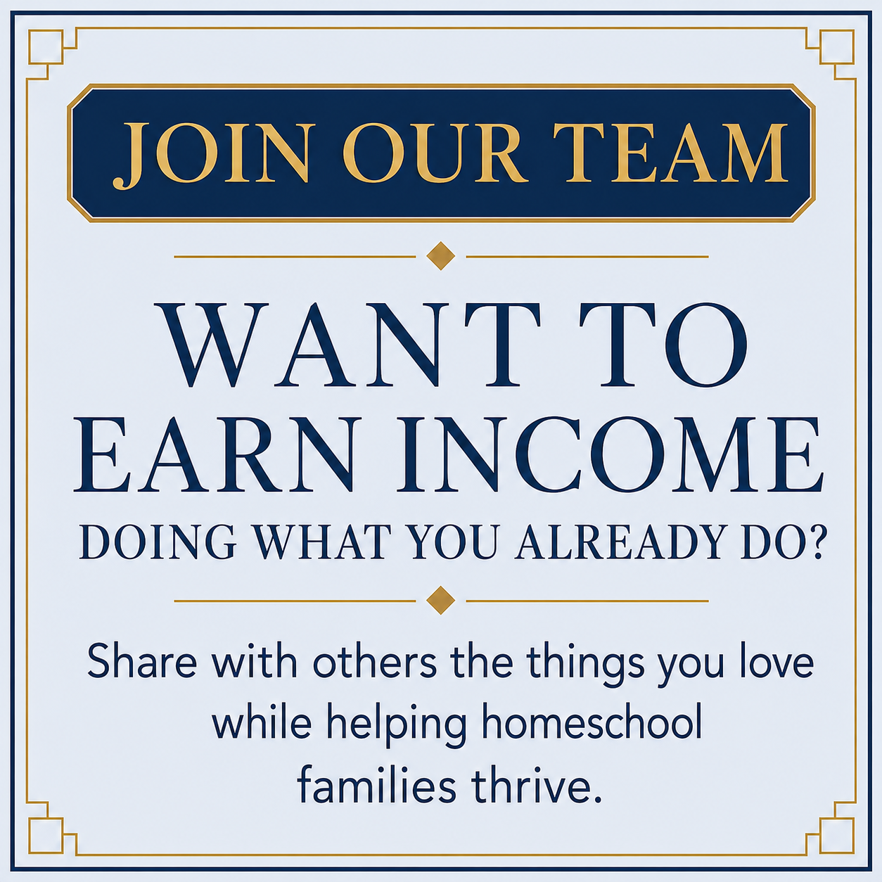 JOIN OUR TEAM