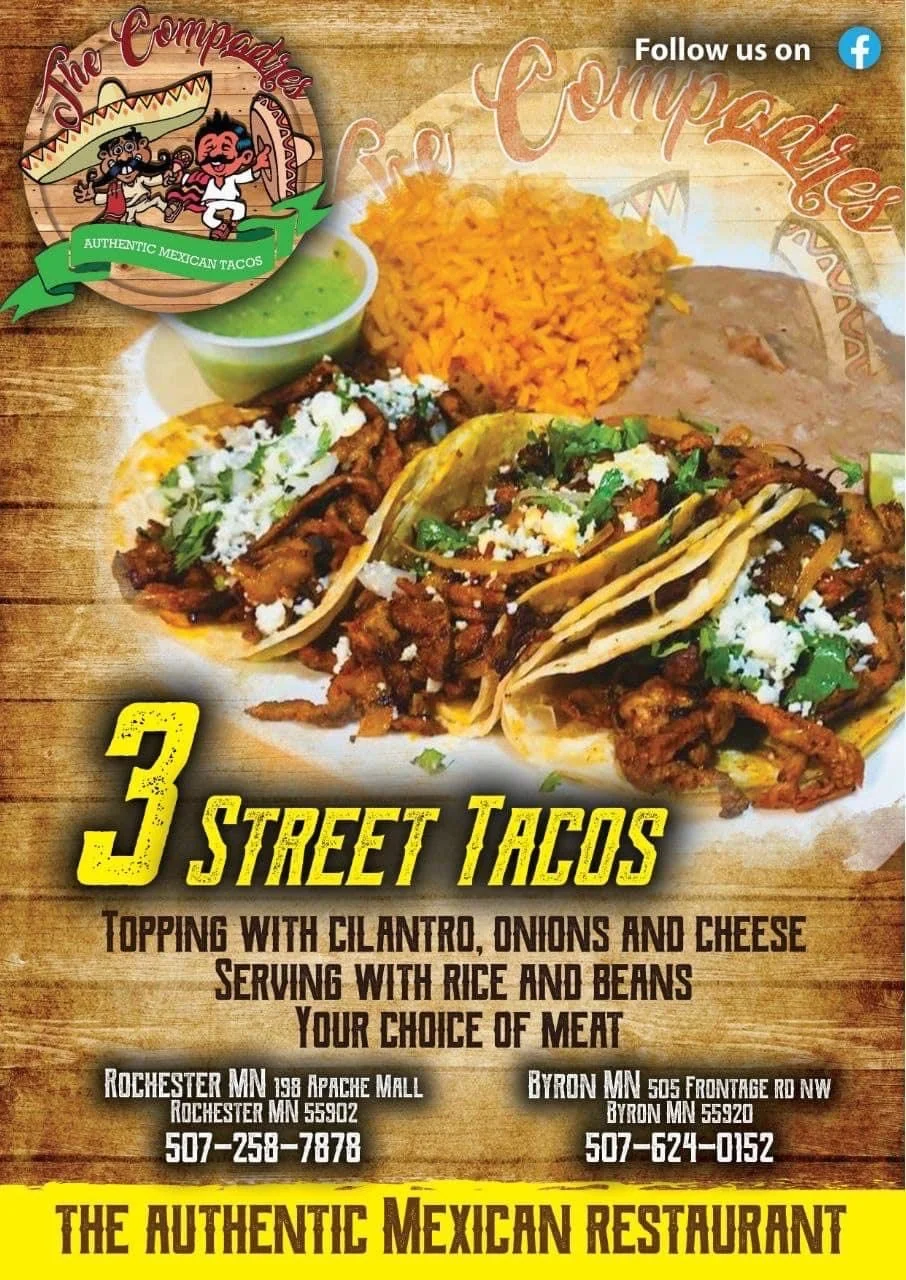 The Compadres: 3 Street Tacos