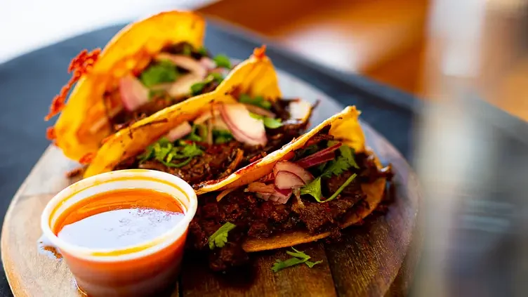 Carnitas Tacos GF. $14