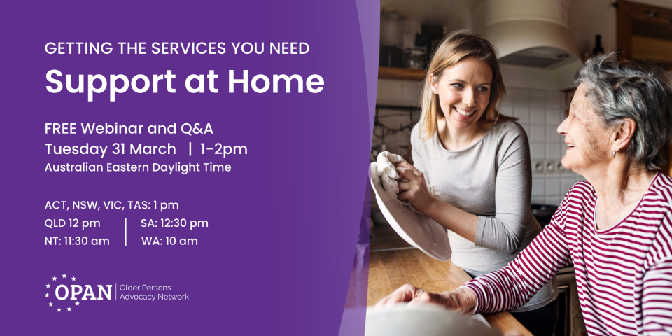 Webinar | Getting the services you need: Support at Home