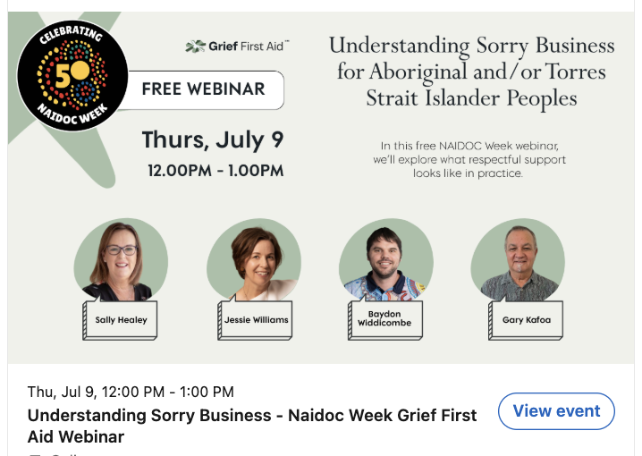 NAIDOC Week Webinar