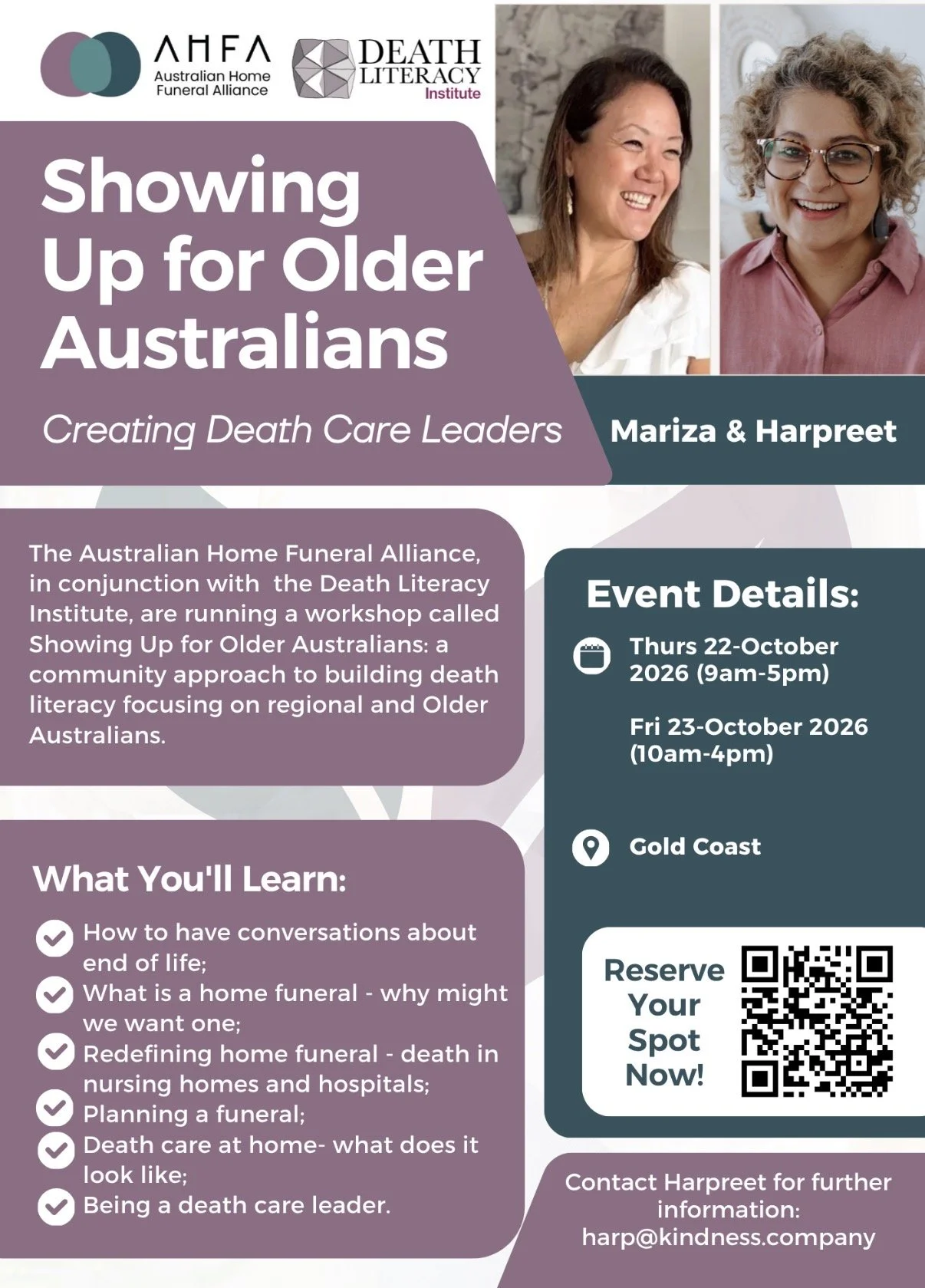 Showing Up for Older Australians; Creating Death Care Leaders