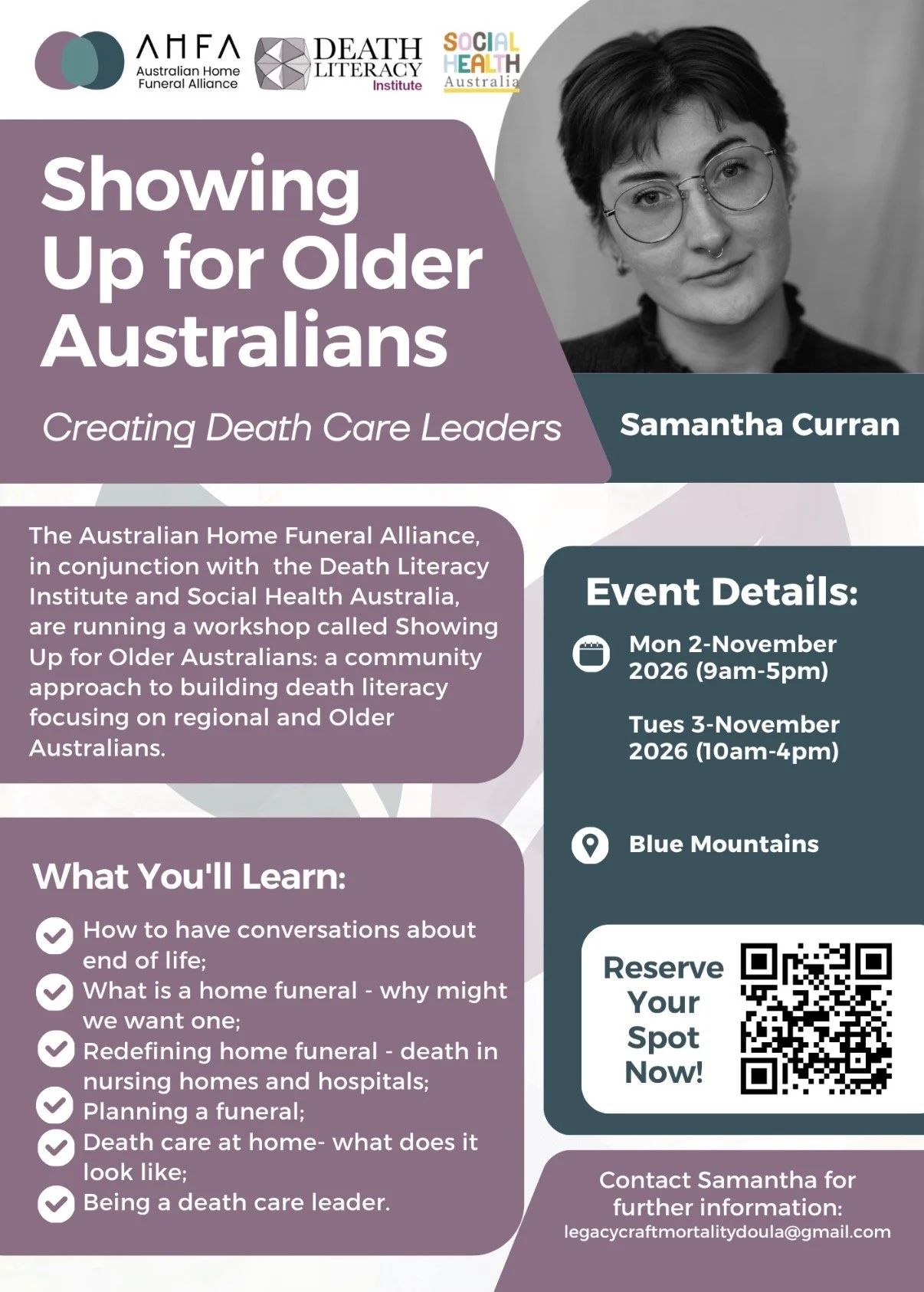 Showing Up for Older Australians; Creating Death Care Leaders
