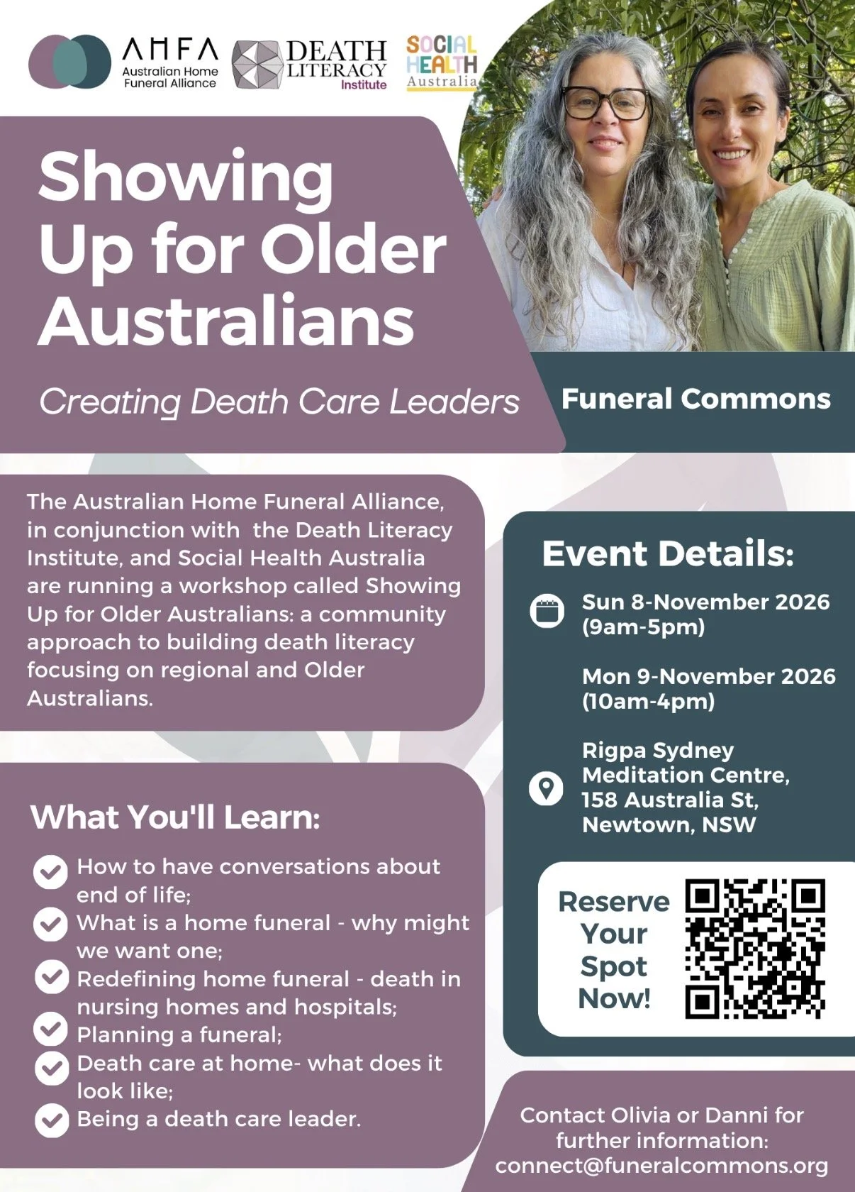 Showing Up for Older Australians; Creating Death Care Leaders